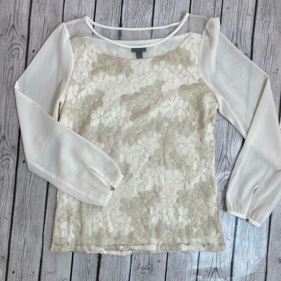 Ann Taylor Floral Embellished Blouse - Picture 3 of 14
